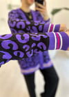 SİYAH-MOR 8625 LEOPAR HIRKA 