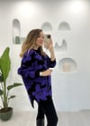 SİYAH-MOR ÇİÇEK DESEN KAZAK 
