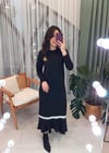 SİYAH PAMUK CASUAL ELBİSE