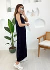 SİYAH PARAŞÜT BAMBU ELBİSE 