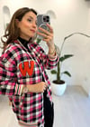 SİYAH-PEMBE 29891 EKOSE BOMBER CEKET