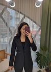 SİYAH SATEN CEKET 