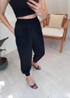SİYAH SATEN ŞALVAR PANTOLON