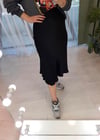 SİYAH SATEN VEREV ETEK 