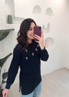 SİYAH SWAROVSKİ TAŞ İŞLEME SWEAT 