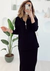 SİYAH SWEATSHİRT KALEM ETEK 2 Lİ TAKIM 