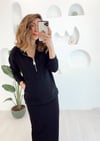 SİYAH SWEATSHİRT KALEM ETEK 2 Lİ TAKIM 