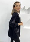 SİYAH TAŞLI SWEAT 