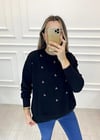 SİYAH TAŞLI SWEAT 