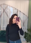 SİYAH UZUN KOL FİTİLLİ KAZAK