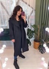 SİYAH UZUN TRENÇ
