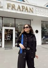 SİYAH YAKA KÜRKLÜ CEKET