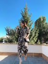 SİYAH ZEBRA DESEN CEKET 