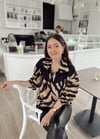 SİYAH ZEBRA DESEN SWEAT 