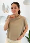 SÜT KAHVE BİSİKLET YAKA TİŞÖRT