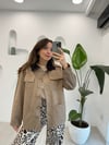 SÜTLÜ KAHVE 0216 KADİFE YAKA GABARDİN CEKET 