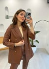 TABA 1164 DÜĞMELİ DERİ CEKET