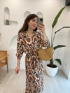 TABA 32039 DESENLİ GÖMLEK ELBİSE