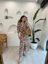 TABA 32039 DESENLİ GÖMLEK ELBİSE