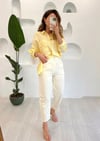 TAŞ BELİ LASTİK GABARDİN PANTOLON 