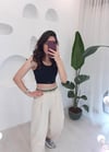 TAŞ BELİ LASTİKLİ PANTOLON