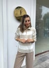 TAŞ ÇİZGİLİ GÖMLEK YAKA TRİKO