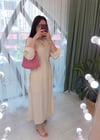 TAŞ KARDON DETAY ELBİSE