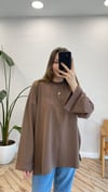 TOPRAK 2755 DİKİŞ DETAY SWEATSHİRT
