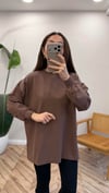 TOPRAK 3053 TAŞ DETAY SWEATSHİRT