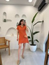 TURUNCU 0004 TRİKO ELBİSE