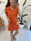 TURUNCU 0004 TRİKO ELBİSE
