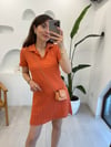 TURUNCU 0004 TRİKO ELBİSE