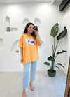 TURUNCU 0622 BASKILI TSHİRT