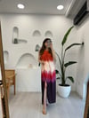 TURUNCU 34461 DESENLİ ELBİSE