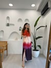 TURUNCU 34461 DESENLİ ELBİSE