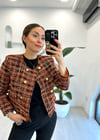 TURUNCU 5042 ŞANEL CEKET 