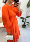 TURUNCU 8048 ELBİSE 