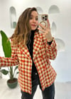 TURUNCU CHANEL BLAZER CEKET 