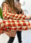 TURUNCU CHANEL BLAZER CEKET 