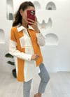 TURUNCU TERS CEP DTY ÖNÜ FERMUAR MÜSLİN TUNİK