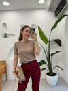 VİZON 10426 BİSİKLET YAKA ARKASI DÜĞME DETAY 