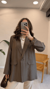 VİZON 6805 BASKI DETAY CEKET 