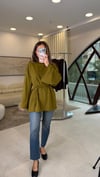 YAĞ YEŞİL 3550 BEL BAĞLAMLI TUNİK 