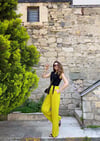 YAĞ YEŞİLİ SATEN PANTOLON 