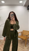 YEŞİL 0097 KADİFE 3'LÜ TAKIM 