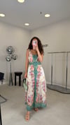 YEŞİL 021 ÇİÇEKLİ ELBİSE 
