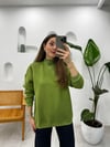 YEŞİL 1273 BOĞAZLI SWEATSHİRT