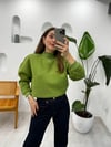 YEŞİL 1273 BOĞAZLI SWEATSHİRT