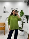 YEŞİL 1273 BOĞAZLI SWEATSHİRT