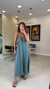 YEŞİL 2975 ASKILI ELBİSE